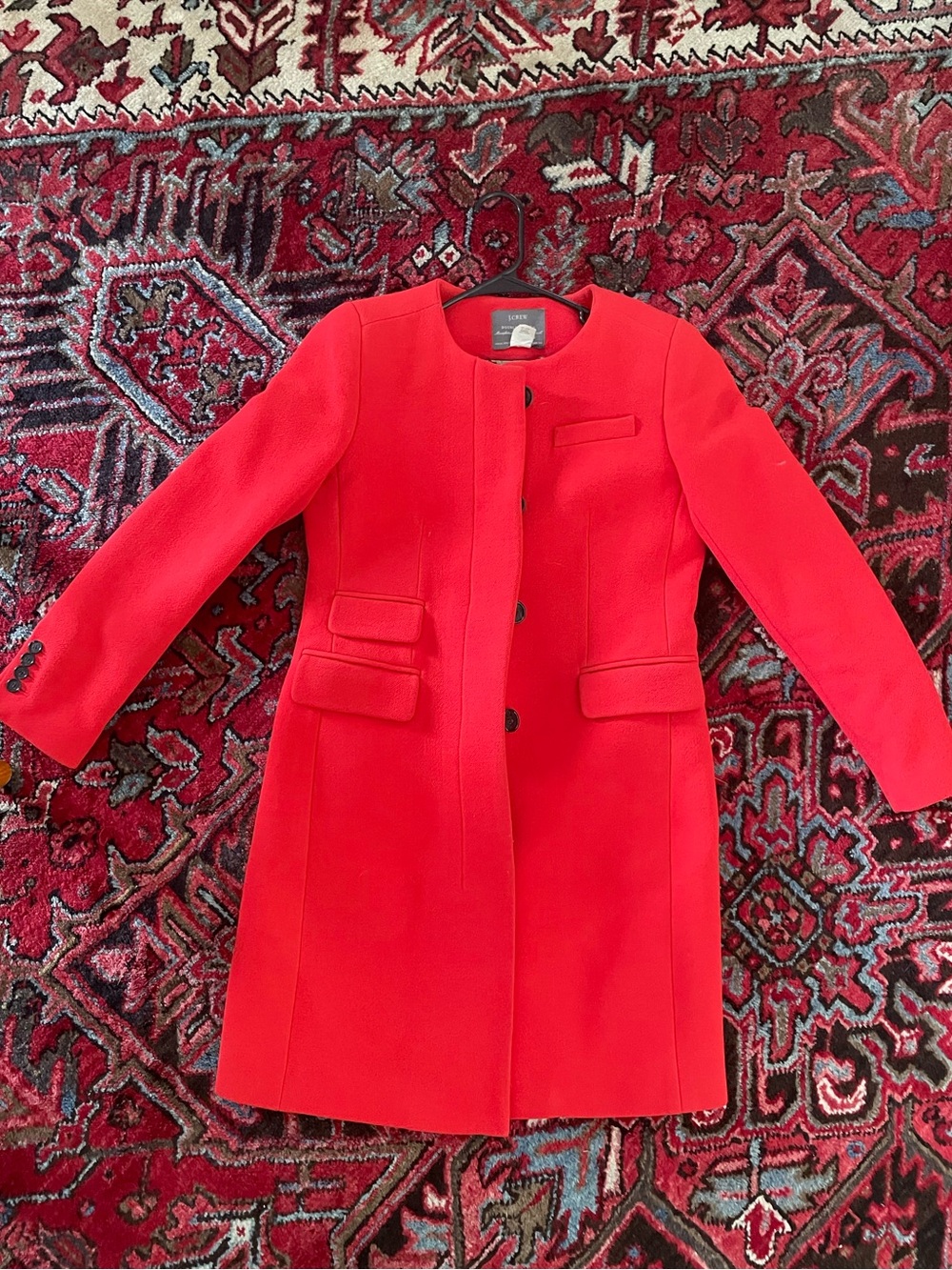 J.Crew Italian Double Cloth Coat Red Size 2 – Manifattura di Carmignano